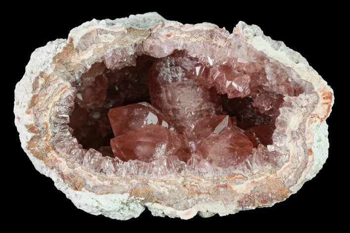 Sparkly, Pink Amethyst Geode Half - Argentina #170148